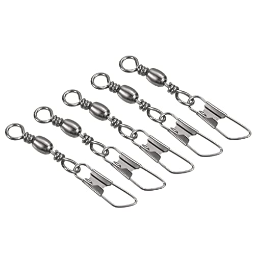 PATIKIL Fishing Barrel Swivel with Safety Snap