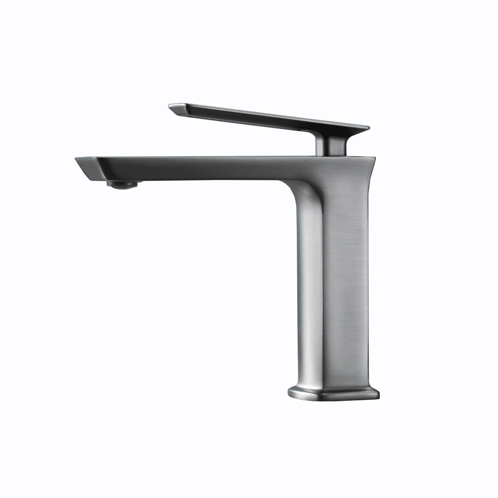 BiaoTeng Wasserhahn Bad Waschbecken grau Einhebelmischer Messing Mischbatterie Waschbecken Bad Badarmatur Waschbecken, grau