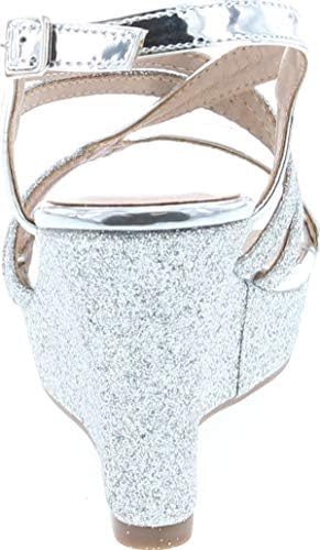 Forever Happy-09 Women's Glitter Strappy Wrapped Wedge Heel Platform Sandals Review | Image 3