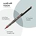uniball Vision Roller Ball Pen, Stick, Micro 0.5 Mm, Red Ink, Gray/red Barrel, Dozen