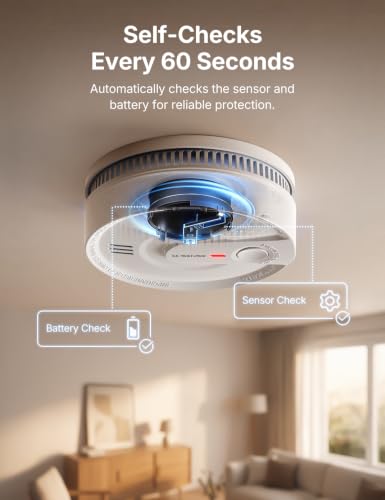 X-Sense Interconnected Smoke Detector, 10-Year Battery, SD20-W, 6-Pack - image 8