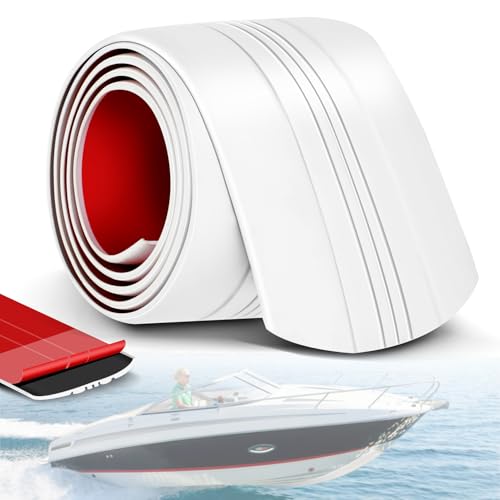Keel Guard for Boat: Easy to Install and Securely Adhered Corrosion Resistance 6 Inch Wide 6 Foot Long Fibreglass and Aluminium Marine Self-Adhesive Keel Protectors to Withstand Rocks Slopes.