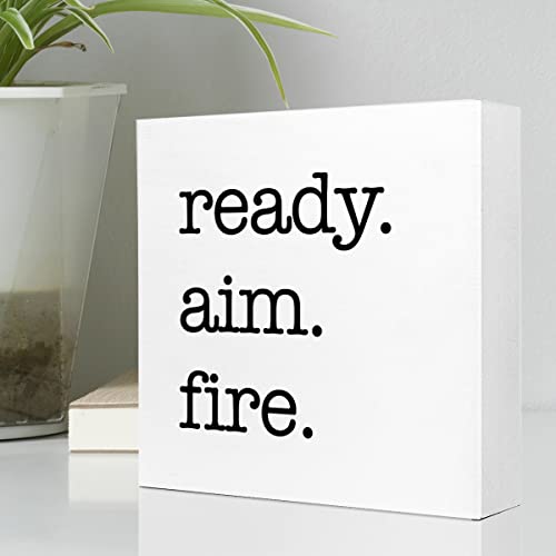 Ready-Aim-Fire-Wooden-Block-Sign-Desk-DecorFunny-Bathroom-Quotes-Wood-Plaque-Sign-Desk-Decorations-for-Farmhouse-Home-Office-Toilet-Restroom-Bathroom-Wash-Laundry-Shelf-Table-Decor Ready Aim Fire Wooden Block Sign Desk DecorFunny Bathroom Quotes Wood Plaque Sign Desk Decorations for Farmhouse Home Office Toilet Restroom Bathroom Wash Laundry Shelf Table Decor