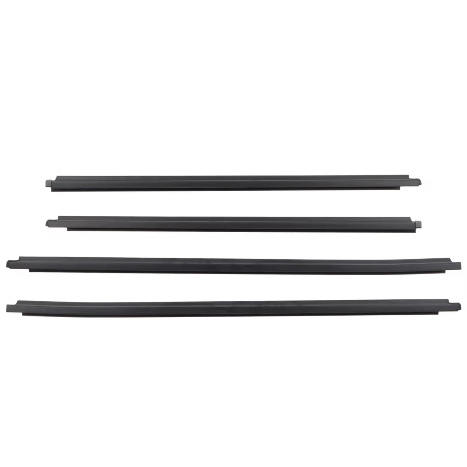 Iukmrt One Color For Toyota For Fortuner 2004-2015 68161-0K010 68162-0K010 68163-0K020 68164-0K020 4 Door Outer Window Rubber Seals Weather Strip Car Door Seal Protector
