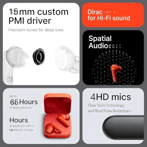 Image of AlakhDM Bluetooth 5.3 Wireless Earbuds with HD Calling Mic, Deep Bass Stereo Sound, Low Latency Gaming, Type-C Fast Charging, Touch Control TWS Earphones(White)