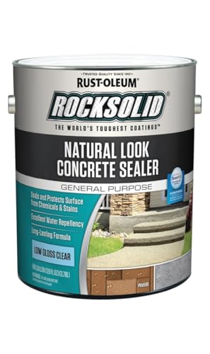 Rust-Oleum 317928 Low Gloss Clear RockSolid Natural Look Concrete Sealer, 1 Gal