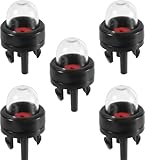 Pompe à Poire D'Amorçage à Clipser, Remplacement de Poire D'Amorçage de Carburateur, Poire D'Amorçage pour Souffleur de Tondeuse, à installer pour Stihl/Weed Eater/McCulloch/Ryobi Echo (5pcs)
