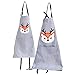 GudGmtoy Lot de 2 tabliers mignons pour parents et enfants, avec poche pour père, mère, fils, fille, pour la cuisine, la pâtisserie, la peinture, le jardinage