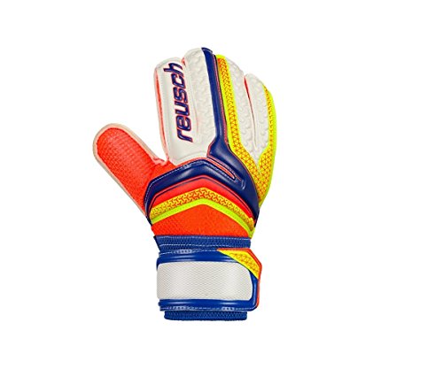 Reusch Junior Serathor SG Goalkeeping Gloves-White/Orange/Purple (7)