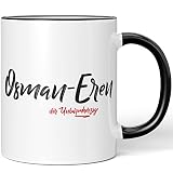 JUNIWORDS Tasse, Osman-Eren, der Unbarmherzige, Schwarz (5281341)