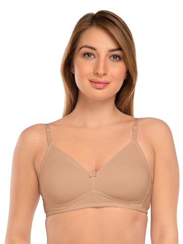 Image of DAISY DEE Women's Girls Cotton Non-Padded Wirefree Seamless Full Coverage Comfortfit Everyday Use T-Shirt Bra - NDSZN