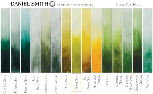 Daniel Smith, Green Gold Extra Fine Watercolor 15ml Paint Tube, 15 ml, 5 Fl Oz (284600139) - 3