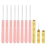 PATIKIL Spritzpistolennadel 10 Stück (8 Pink, 2 Gold) Edelstahl