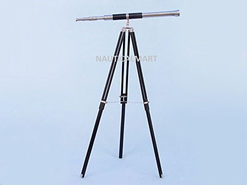 Nauticalmart Admirals Floor Standing Chrome Telescope 60"