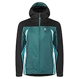  MONTURA TRIDENT 2.0 JACKET WOMAN CALDA GIACCA TECNICA IMPERMEABILE IMBOTTITA IN PILE POLIESTERE - BALTIC/ICE BLUE (L)