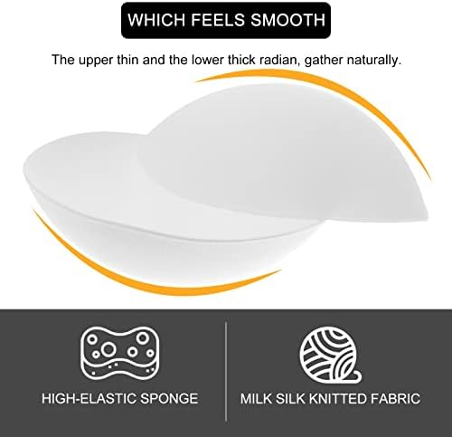 SOIMISS 20 Paar Grote Maten Ronde Bh-Pads Borstcompressen Borstpads Zwemkleding Voor Meisjes Strapless Bikini Grote Maten Bh'S Bikini Badpak Uitneembare Vulling Randvoering Benodigdheden