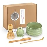 Matcha set – Te matcha kit, Matcha Kit 5 piezas Te Matcha Kit para los Amantes del Matcha, Ideal para Preparar Matcha y Ceremonias del té
