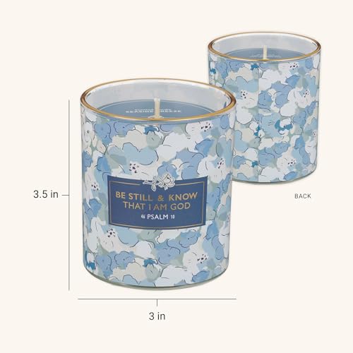 Image of Christian Art Gifts Be Still & Know Scented Candle: Soy Wax, Bible Verse