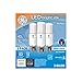GE Lighting 63553 LED Brightstik 5.5-watt (40-watt Replacement), 450-Lumen Light Bulb with Medium Base, Daylight, 3-Pack