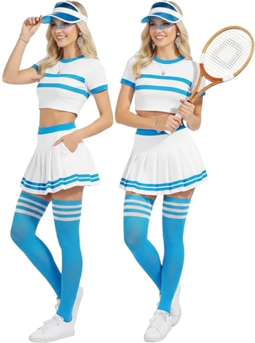 Image of ToBeInStyle Women's Over The Knee Thick Long Socks Thigh High w / 3 Contrast Stripe