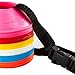 Sportsgear US Mini Soccer Cones Small Disc Cone for Agility Drills Training Practice Football Soccer Athletics Field Markers with Shoulder Strap