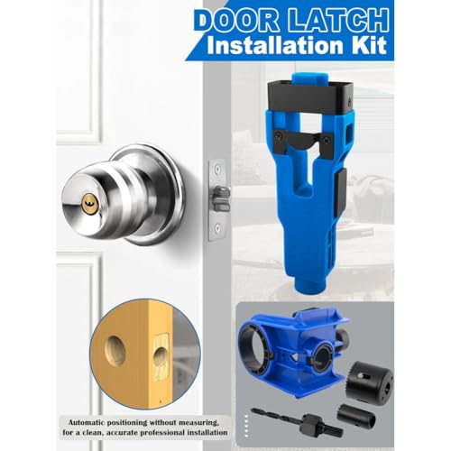Kit d'installation de verrouillage de porte pour percer droit sans dévier - 8