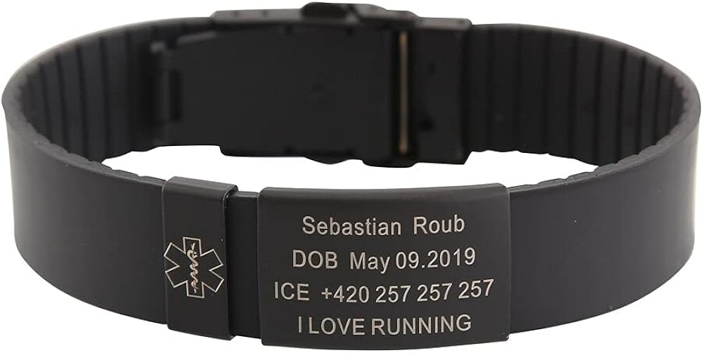 Personalized Medical ID Bracelet Custom Medical Alert