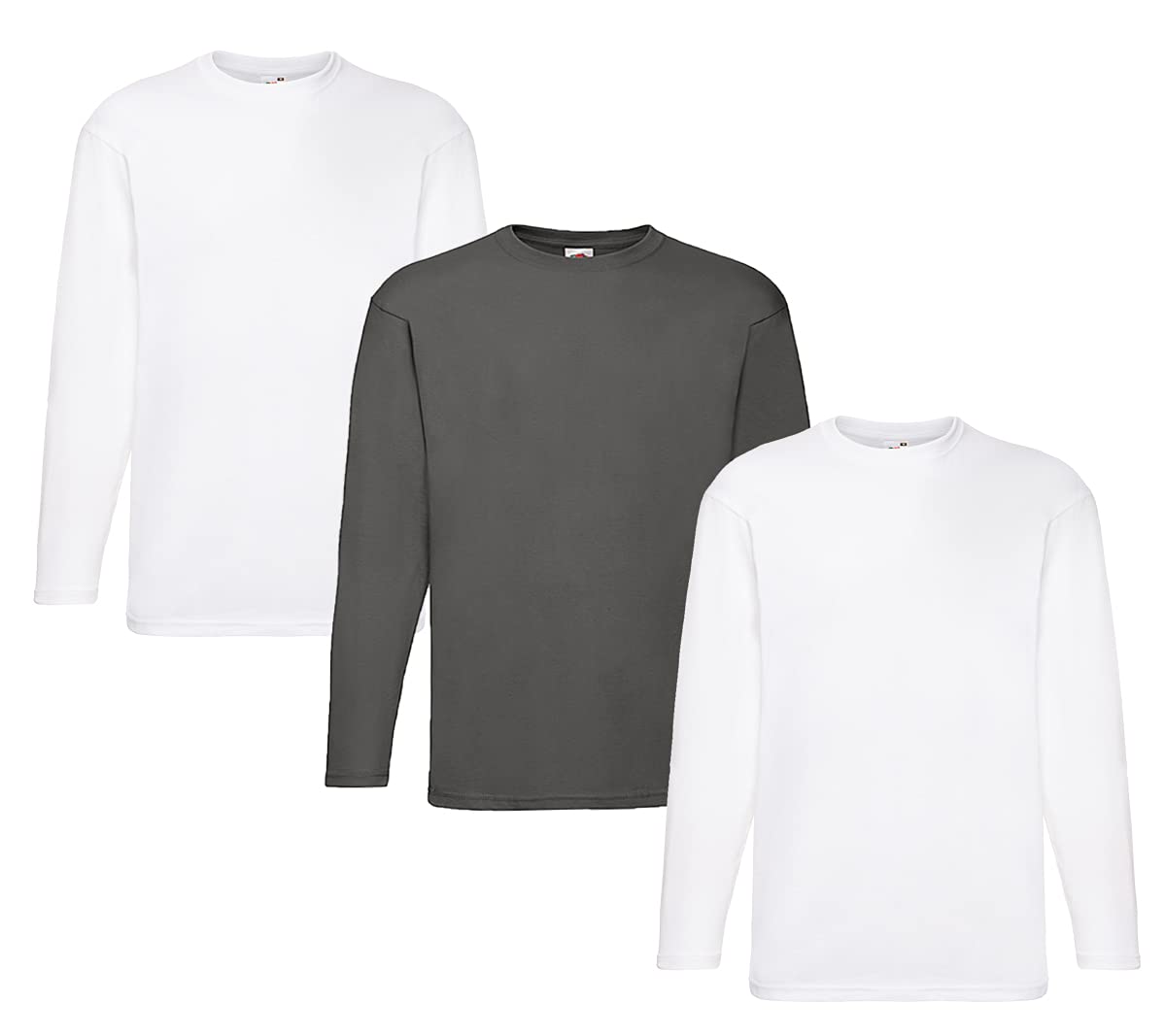 Fruit of the Loom Men's Long-Sleeved Valueweight Tee Sports Top, Matt, XXL