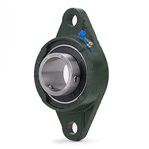 Image of XIKE 2 Pcs UCFL210-30 Bore 1-7 /8 inch Pillow Block Flange Mounted Ball Bearings.
