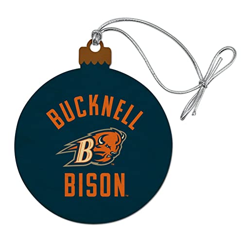 GRAPHICS & MORE Bucknell Bison Wood Christmas Tree Holiday Ornament