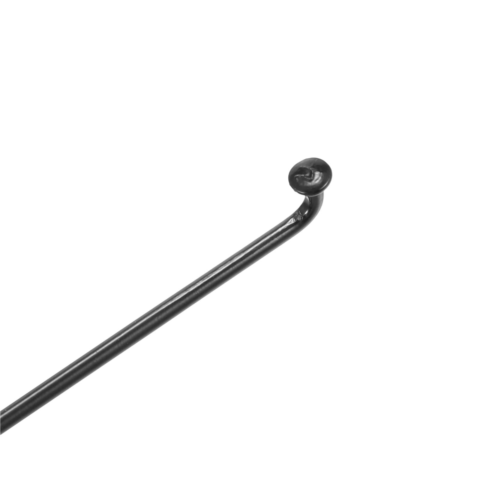 14G J-Bend per raggi della bicicletta (136 mm-293 mm) - Raggi a testa dritta in acciaio nero con nippli - raggi di ricambio per MTB, bici da strada e pendolari
