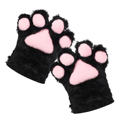 LIFKOME Plush Cat Paw Gloves Claw Mittens for Boy Girl Cosplay Gloves Warm Comfortable Multi-purpose