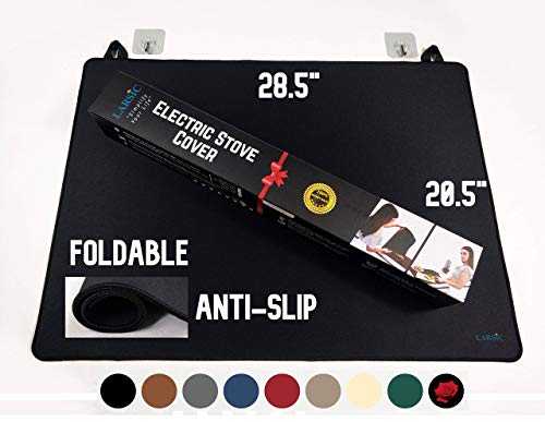 Larsic Stove Cover - Protects Electric Stove Washer Dryer Top. Anti-Slip Coating Waterproof