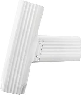 Downspout Gutter Y Connector 2x3 Standard Right High Gloss White,Connection Rain Gutter Downspout
