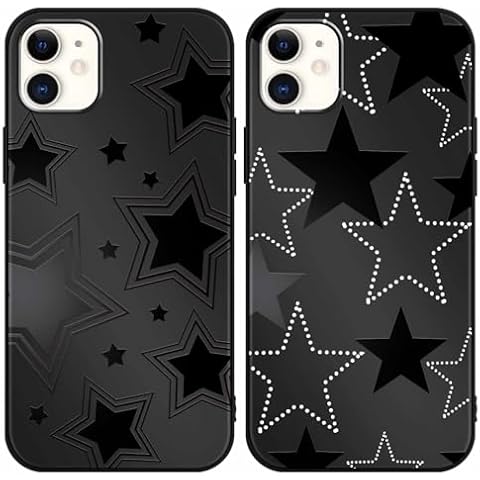 Foonary Black Print Phone Case 2-Pack Cover