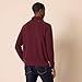 Amazon Essentials Men's 100% Cotton Rib Knit Turtleneck Sweater, Burgundy, X-Large