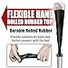 Baseball Batting Tee for Practice Training I Height Adjustment 25-47 inches with 2 Flexible Top Rubber I Heavy Duty Base I Portable Carrying Bag for Easy for Store (Silver: 25