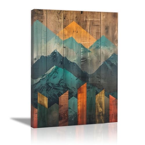 Décoration murale avec images de montagne pour salon et chambre