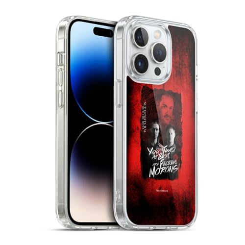 Head Case Designs Officially Licensed Supernatural Castiel Graphic Gel Case [Military Grade Protection] Compatible with Apple iPhone 13 Pro and Compatible with MagSafe