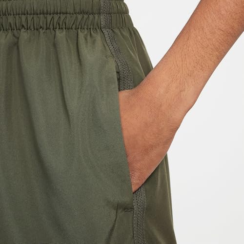 Nike Multi Big Kids' Dri-FIT 4" Woven Shorts (Cargo Khaki/White, HJ3742-325)4