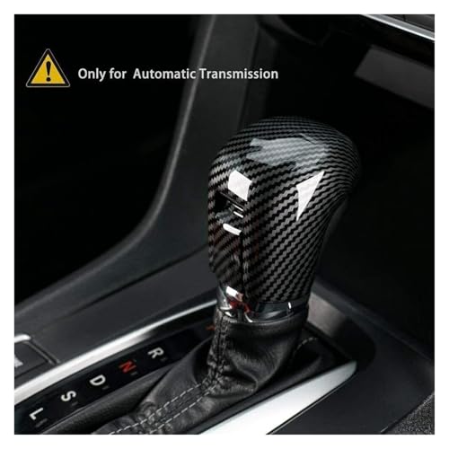Capuchon de levier de vitesse Civic cache rayures en carbone noir pour console centrale