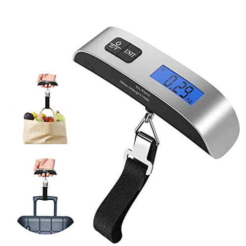 Catálogo de Tiendas de maletas , tabla con los diez mejores. 43 SEASKY Báscula Equipaje Viaje Portátil, Basculas Colgante de 110LB/50kg Escala Electrónica con Acollador,4 unidades de Medida,BáScula de Viaje Digital Para...