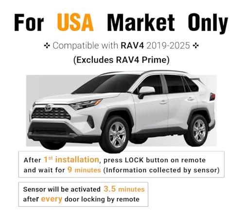 Image of Protect-X Smart Sensor for RAV4 2019-2025(Excludes Prime), Wheel Anti-Theft | Plug & Play Installation, Catalytic Converter Defense, Glass Break Detection, Factory Keyfob Window Operation, Valet Mode