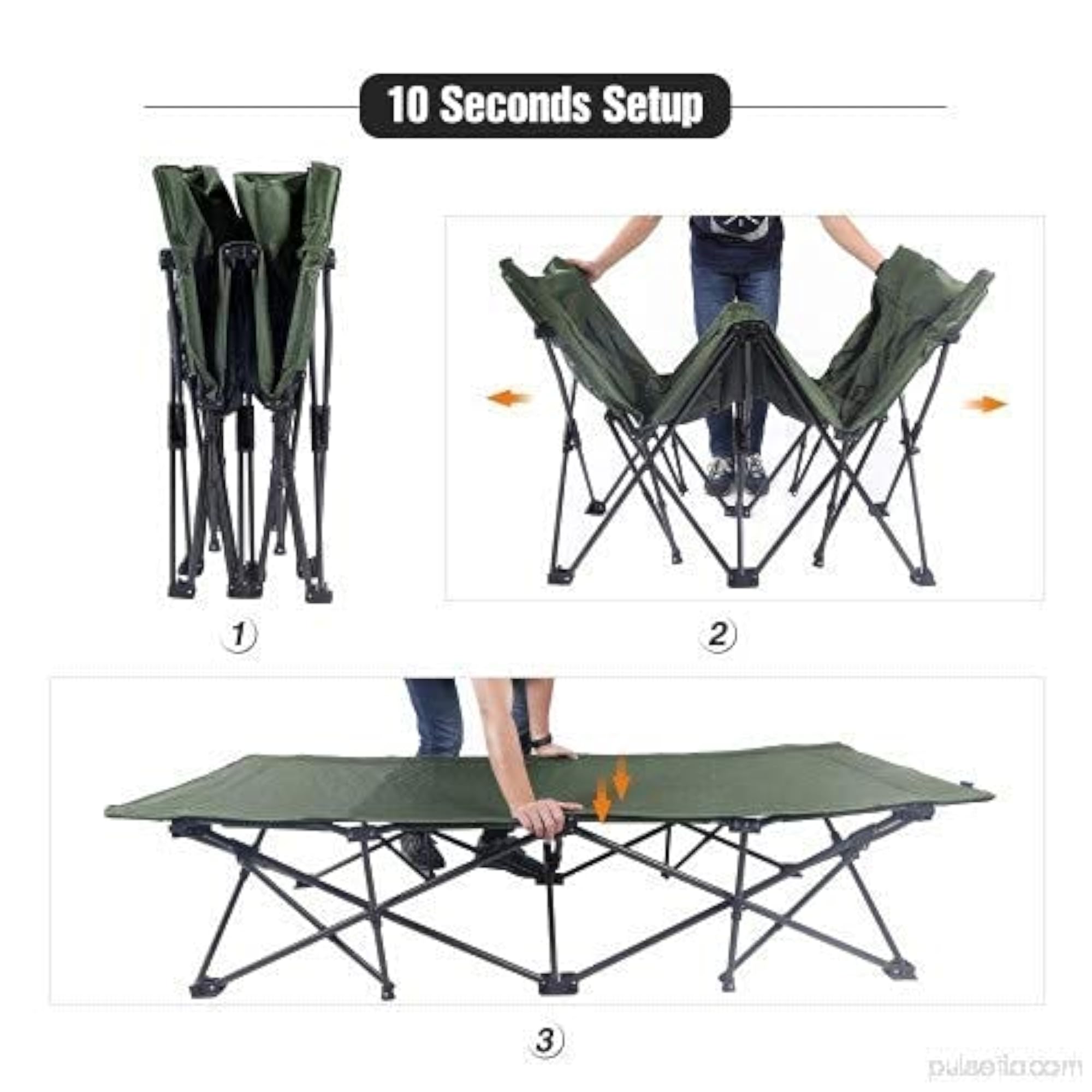 Foldable Camping Bed for Outdoor Use