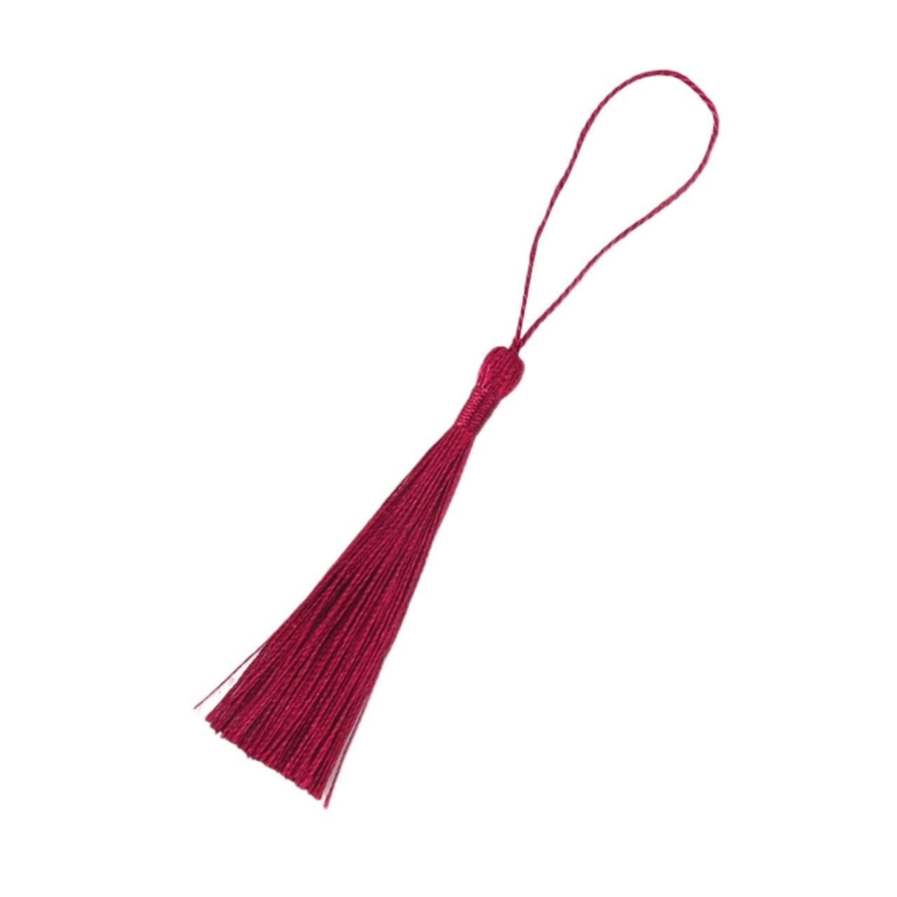 Mini Tassels for Crafts 50Pcs 13cm Hanging Rope Silk Tassel Fringe For Jewelry Making DIY Key Chain Earring Hooks Pendant Decoration Tassels(29)