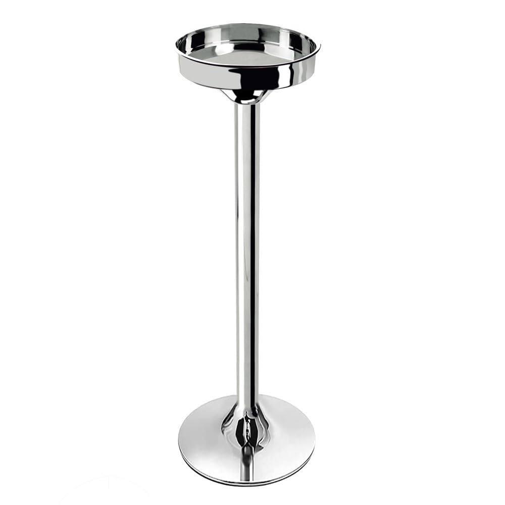 Maestoso Secchiello Porta Ghiaccio Per Vino In Alluminio Con Supporto | Capacità 4L, Nichelato, Per Feste E Bar - 6