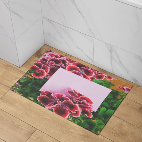 Tapis de porte d entrée extérieur fleur antidérapant 50x80 cm CEVAN - 4