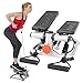 Sunny Health & Fitness Advanced Mini Home Steppers, macchina a gradino per allenamento total body con fasce di resistenza - SF-S0978