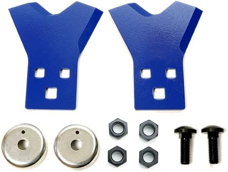 Replacement Blades for Passenger More Free Blade "New Shape" W Cut 60 Bolts Included, Blue, 1 Pair of 2 for Tsukizui Olec Agrip Kyoritsu Mametra Sunace