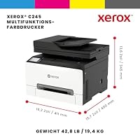 Xerox C245 WLAN-All-in-One-Farblaserdrucker – Drucker, Scanner, Kopierer, 25 Seiten/Min., WLAN-Drucker für Laptop und Desktop (3 Jahre Garantie inklusive) – Ansicht 2